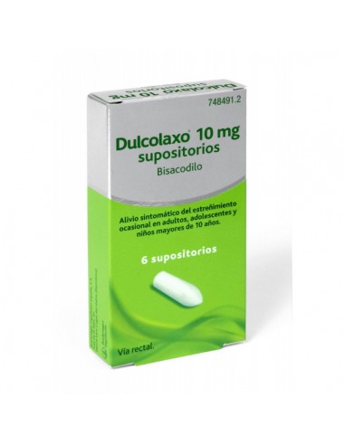 Dulcolaxo Bisacodilo 10 mg supositorios Bisacodilo