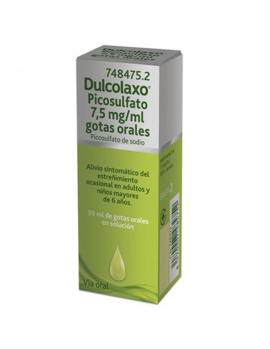 Dulcolaxo Picosulfato 7,5 mg/ml gotas orales Picosulfato de sodio