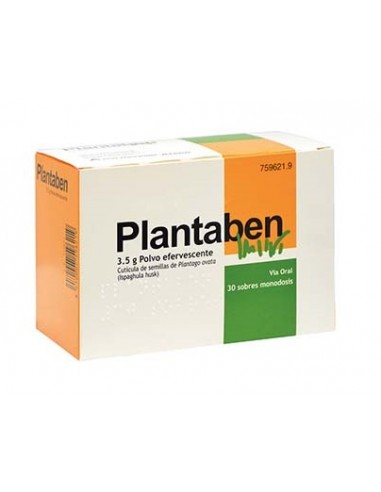 PLANTABEN 3,5 g Polvo Cutícula de semillas de Plantago ovata (Ispaghula husk)