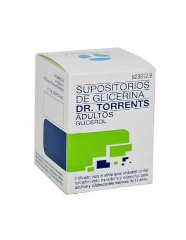 SUPOSITORIOS DE GLICERINA DR. TORRENTS ADULTOS GLICEROL