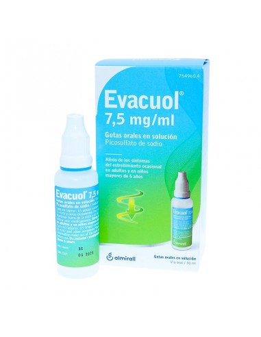Evacuol 7,5 mg/ml Gotas orales en solución Picosulfato de sodio