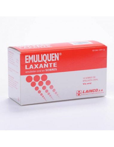 Emuliquen Laxante 7.173,9 mg/4,5 mg emulsión oral en sobre Parafina líquida/Picosulfato de sodio