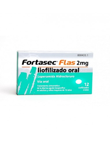 Fortasec Flas 2 mg liofilizado oral Loperamida hidrocloruro