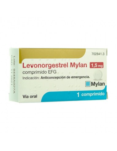 Levonorgestrel Mylan 1,5 mg comprimido EFG