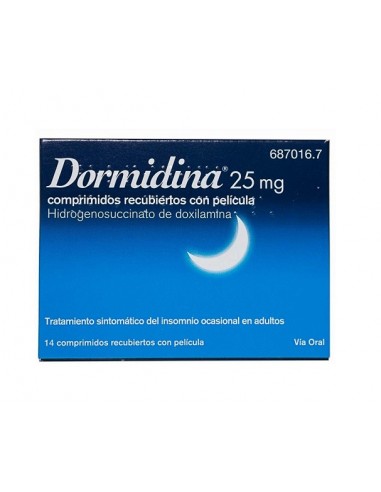 Dormidina doxilamina 25 mg comprimidos recubiertos con película
