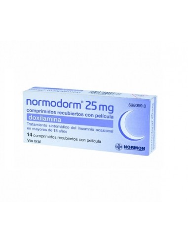 Normodorm 25 mg comprimidos recubiertos con película