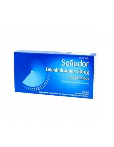 Soñodor difenhidramina 50 mg comprimidos