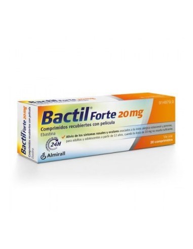Bactil Forte 20 mg Comprimidos recubiertos con película Ebastina