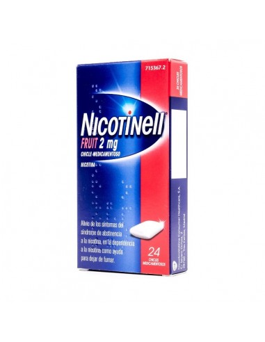 Nicotinell Fruit 2 mg chicle medicamentoso Nicotina