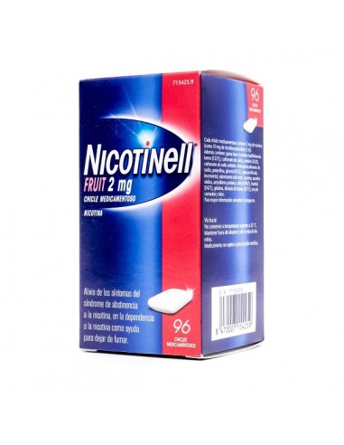 Nicotinell Fruit 2 mg chicle medicamentoso Nicotina