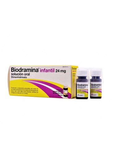 Biodramina Infantil 24 mg solución oral Dimenhidrinato