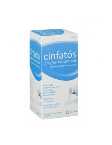 Cinfatós 2 mg/ml solución oral Hidrobromuro de Dextrometorfano