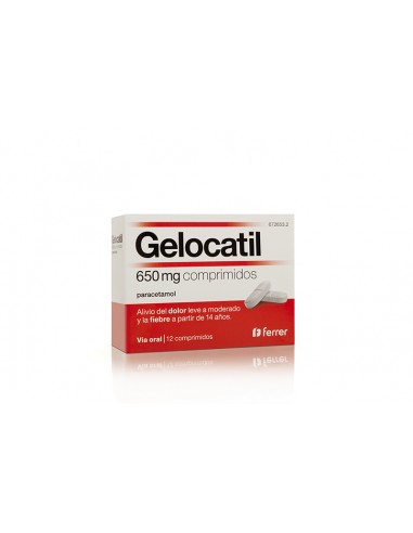 GELOCATIL 650 mg 12 comprimidos Paracetamol