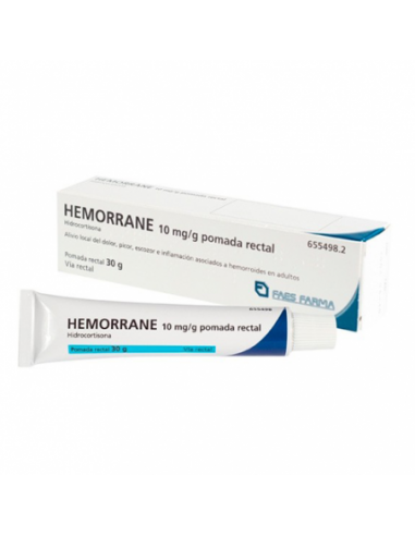 Hemorrane 10 mg/g pomada rectal 30 g