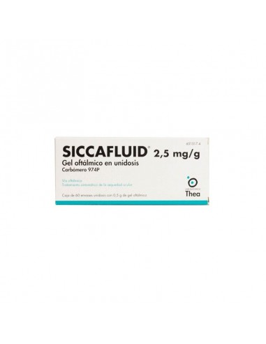 SICCAFLUID 2,5 mg/g GEL OFTÁLMICO EN UNIDOSIS