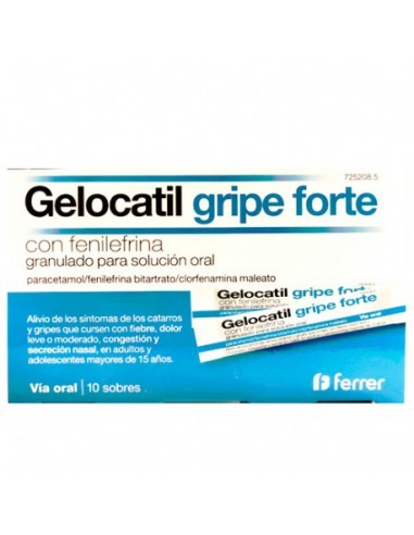 Gelocatil Gripe Forte Fenilefrina granulado Solución oral