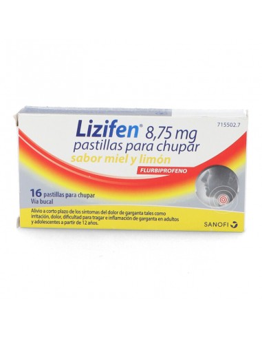 Lizifen 8,75 mg pastillas para chupar sabor miel y limón