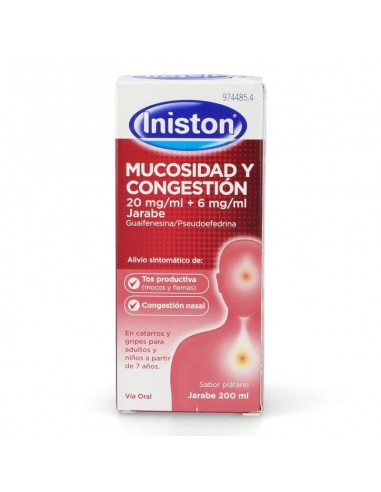 Iniston Mucosidad y Congestión 20 mg/ml + 6 mg/ml Jarabe