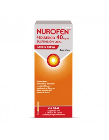 Nurofen pediátrico 40 mg/ml suspensión oral sabor fresa