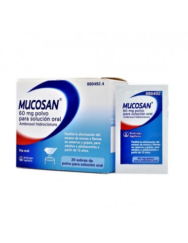 Mucosan 60 mg polvo para solución oral
