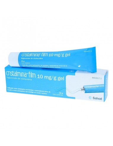 Cristalmina film 10 mg/ml gel Digluconato de clorhexidina