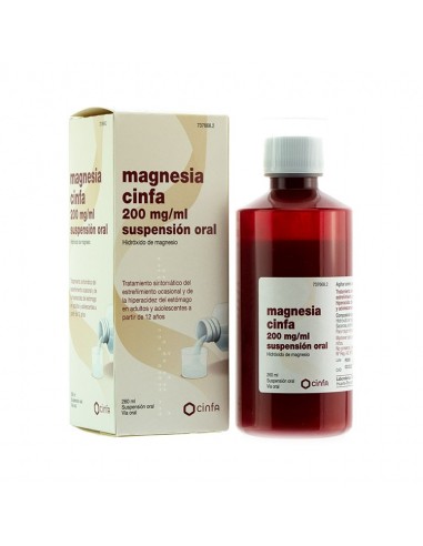 Magnesia cinfa 200 mg/ml suspensión oral Magnesio