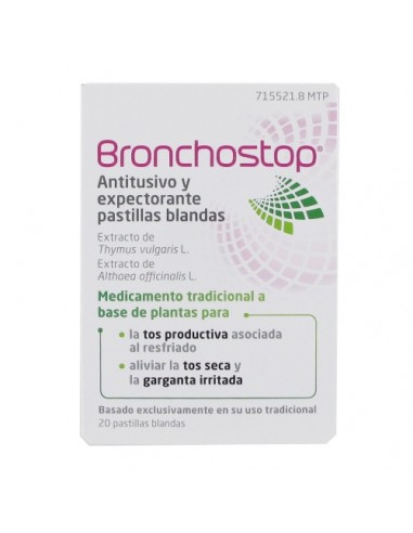 BRONCHOSTOP Antitusivo y Expectorante pastillas blandas