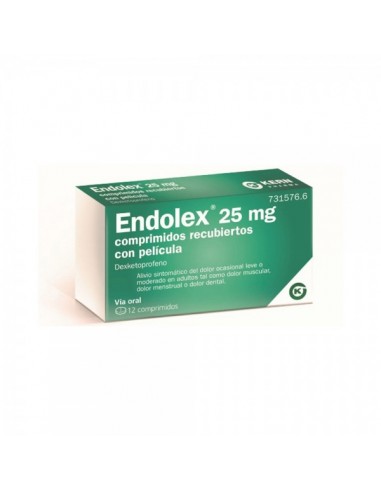 Endolex 25 mg comprimidos recubiertos con película