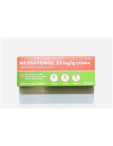 Neosayomol 20 mg/ g crema Difenhidramina hidrocloruro
