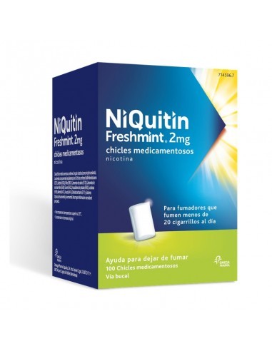 NiQuitin Mint 2 mg chicles medicamentosos