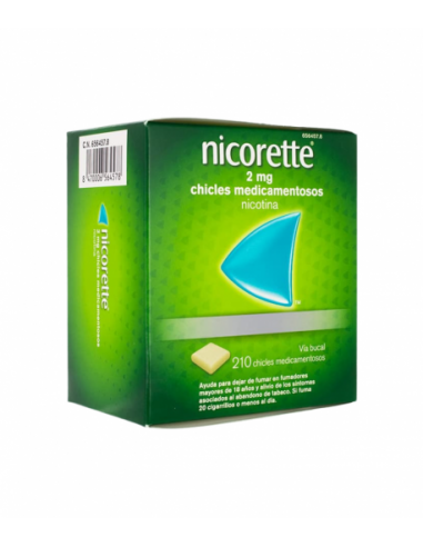 Nicorette 2 mg chicles medicamentosos  Nicotina