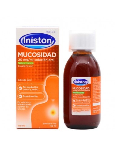 Inistón Mucosidad 20mg/ml solución oral sabor menta Guaifenesina