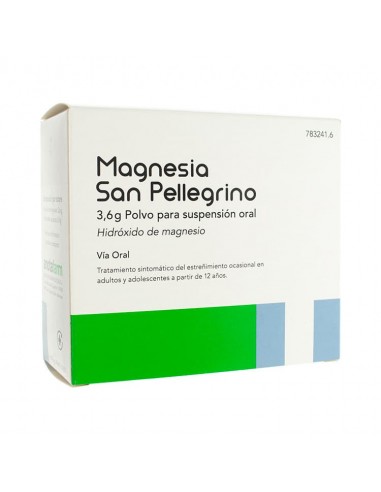 Magnesia San Pellegrino 3,6 g Polvo para suspensión oral Hidróxido de magnesio
