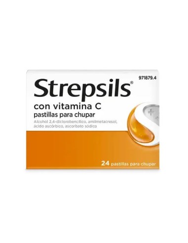 Farmacia Fuentelucha  Strepsils con vitamina C pastillas para chupar