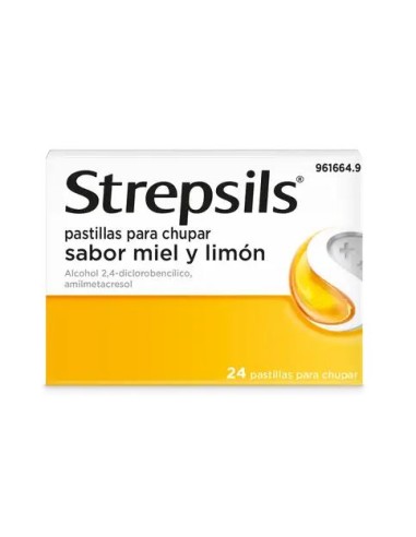 Strepsils  pastillas para chupar sabor miel y limón