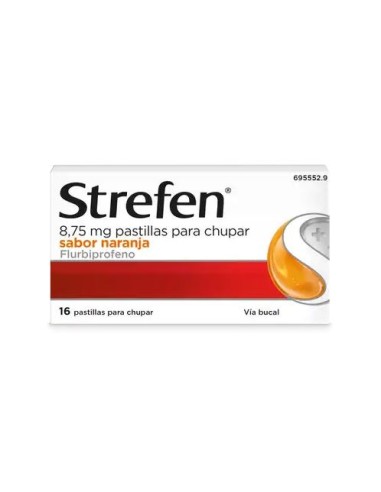 Strefen 8,75 mg pastillas para chupar sabor naranja