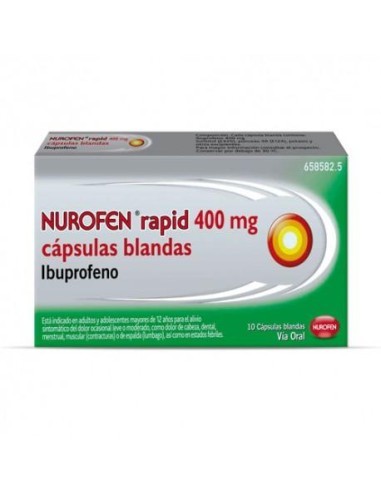 Nurofen Rapid 400 mg cápsulas blandas Ibuprofeno