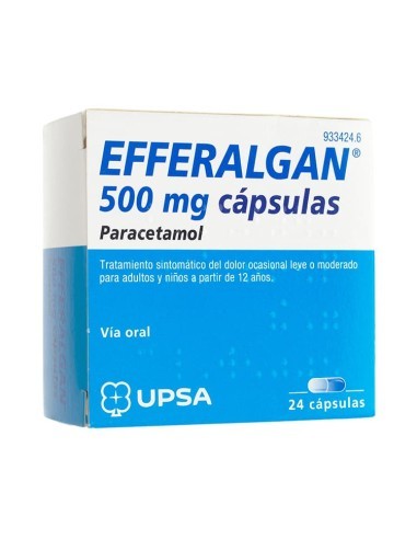 Efferalgan 500 mg cápsulas Paracetamol