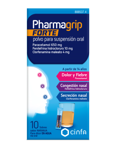 Pharmagrip Forte polvo para suspensión oral