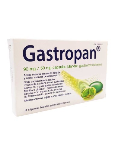 Gastropan 90 mg / 50 mg cápsulas blandas gastrorresistentes