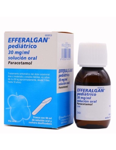 Efferalgan pediátrico 30 mg/ml solución oral Paracetamol