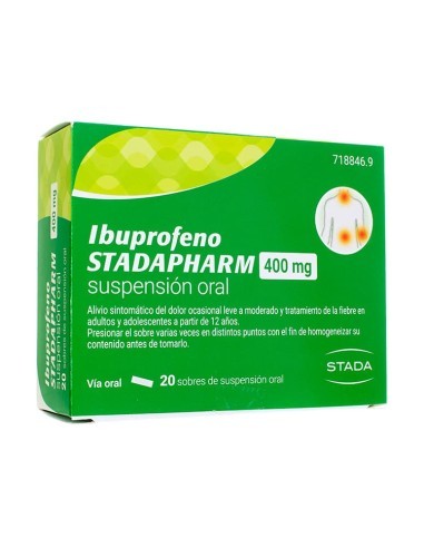 Ibuprofeno Stadapharm 400 mg suspensión oral