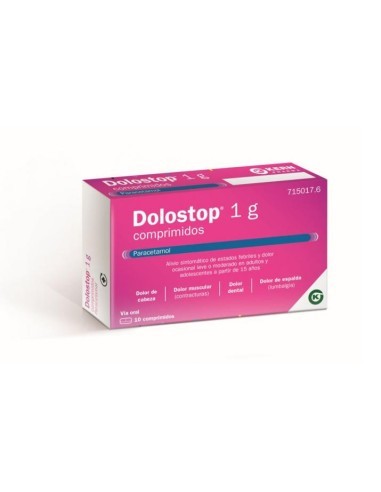 Dolostop 1 g comprimidos Paracetamol