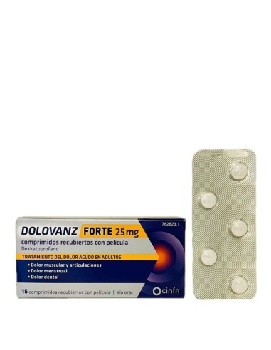 DOLOVANZ FORTE 25 mg comprimidos recubiertos con película Dexketoprofeno