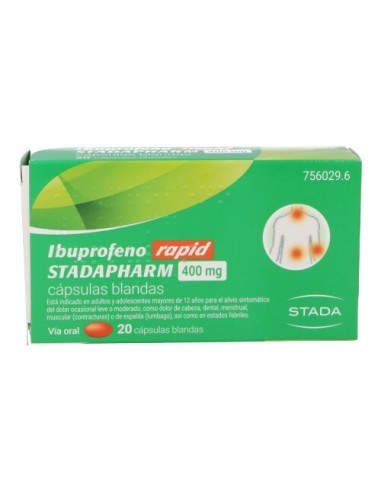 Ibuprofeno rapid Stadapharm 400 mg cápsulas blandas