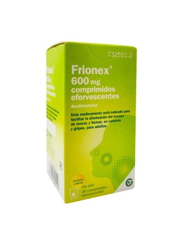 Frionex 600 mg comprimidos efervescentes Acetilcisteína