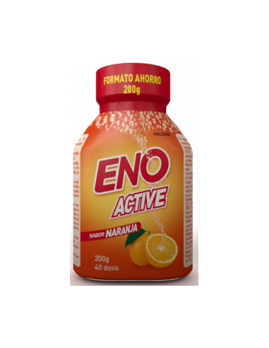Sal de fruta ENO polvo efervescente naranja Hidrogenocarbonato de sodio, ácido cítrico anhidro, carbonato de sodio anhidro