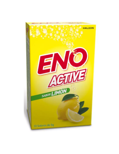 Sal de fruta ENO polvo efervescente sabor limón Hidrogenocarbonato de sodio, ácido cítrico anhidro, carbonato de sodio anhidro