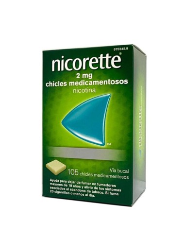 Nicorette 2 mg chicles medicamentosos Nicotina
