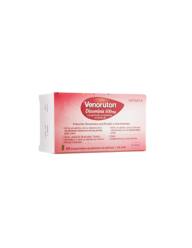 Venoruton Diosmina 500 mg Comprimidos Recubiertos con película
